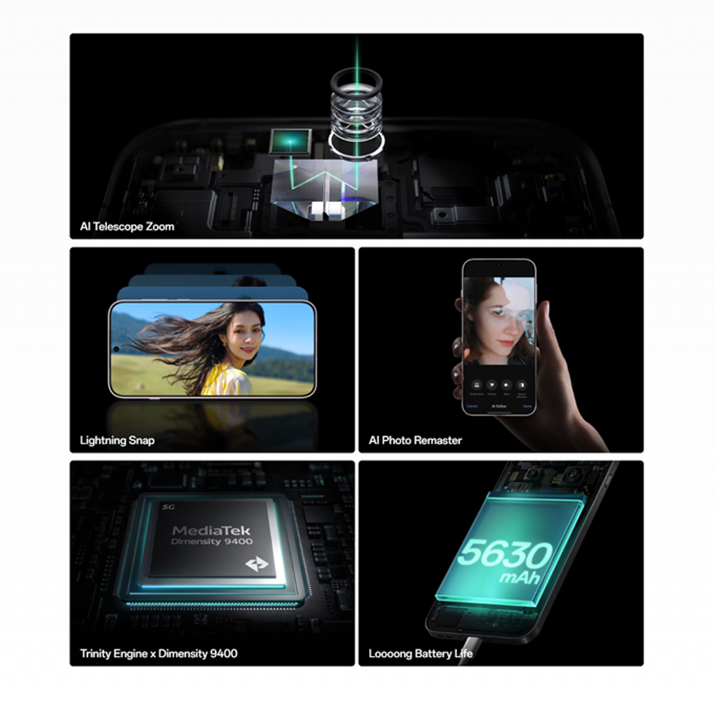 OPPO Find X8 16GB+512GB |  Fast charging 80W | Mediatek Dimensity 9400 | AI Photo Remaster