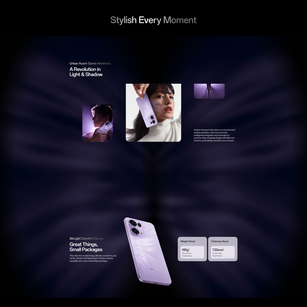 OPPO Reno13 Pro 5G | 5800mAh Large Battery | 80W SUPERVOOC Flash Charge | 5800mAh Large Battery | Mediatek Dimensity 8350