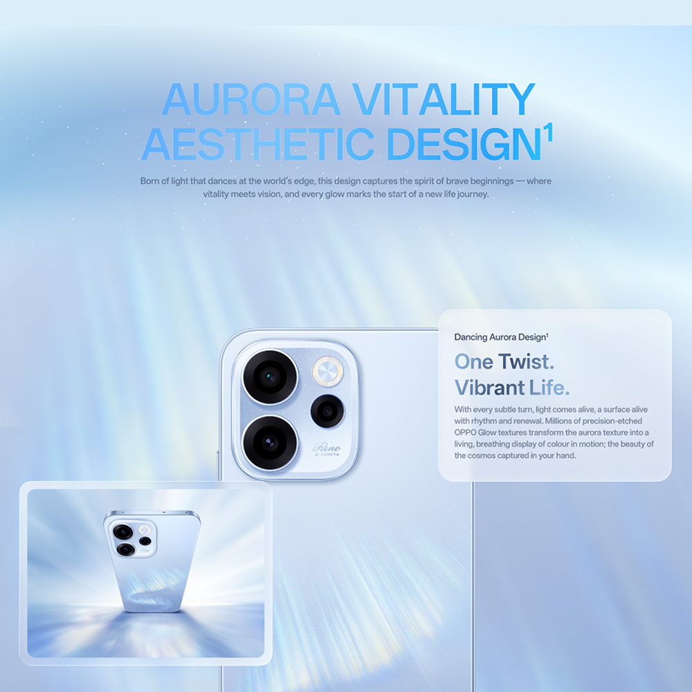 OPPO Reno15 F 5G 8GB+256GB / 12GB+256GB | 6.57 inch | 50MP Rear Camera | Qualcomm SM6450 Snapdragon 6 Gen 1 (4 nm) | Android 16, ColorOS 16 | Li-Po 7000 mAh, 80W wired