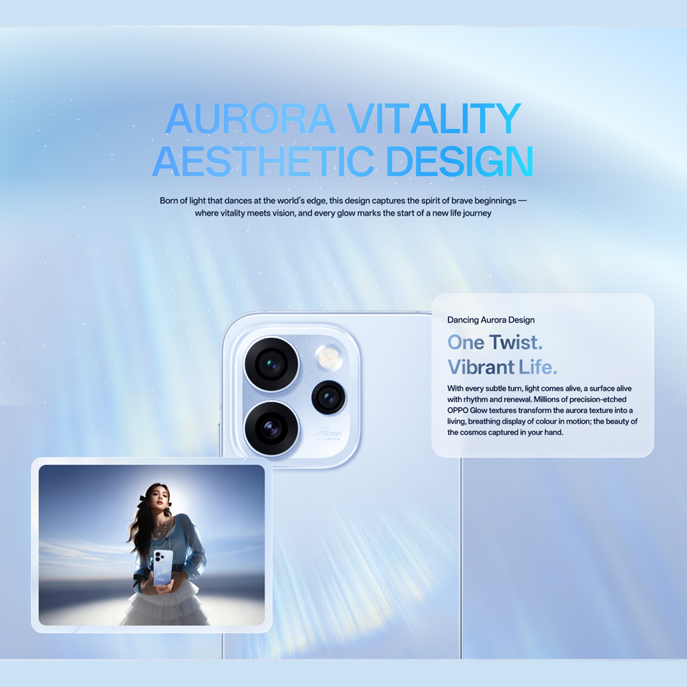 OPPO Reno15 Pro 5G | 200MP Ultra-Clear Main Camera | 80W SUPERVOOC™ Flash Charge | MediaTek Dimensity 8450 Platform