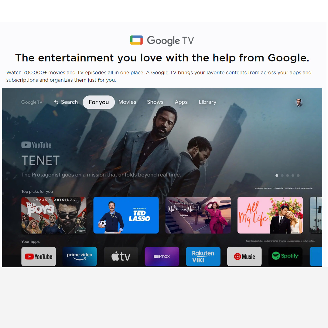 TCL 43" / 50" / 55" / 65" / 75" 4K HDR Google TV | 43P636 / 50P636 / 55P636 / 65P636 / 75P636 | Dynamic Color Enhancement | AiPQ Engine Gen2 | Immersive Dolby Audio | Google TV with 2 Year Warranty