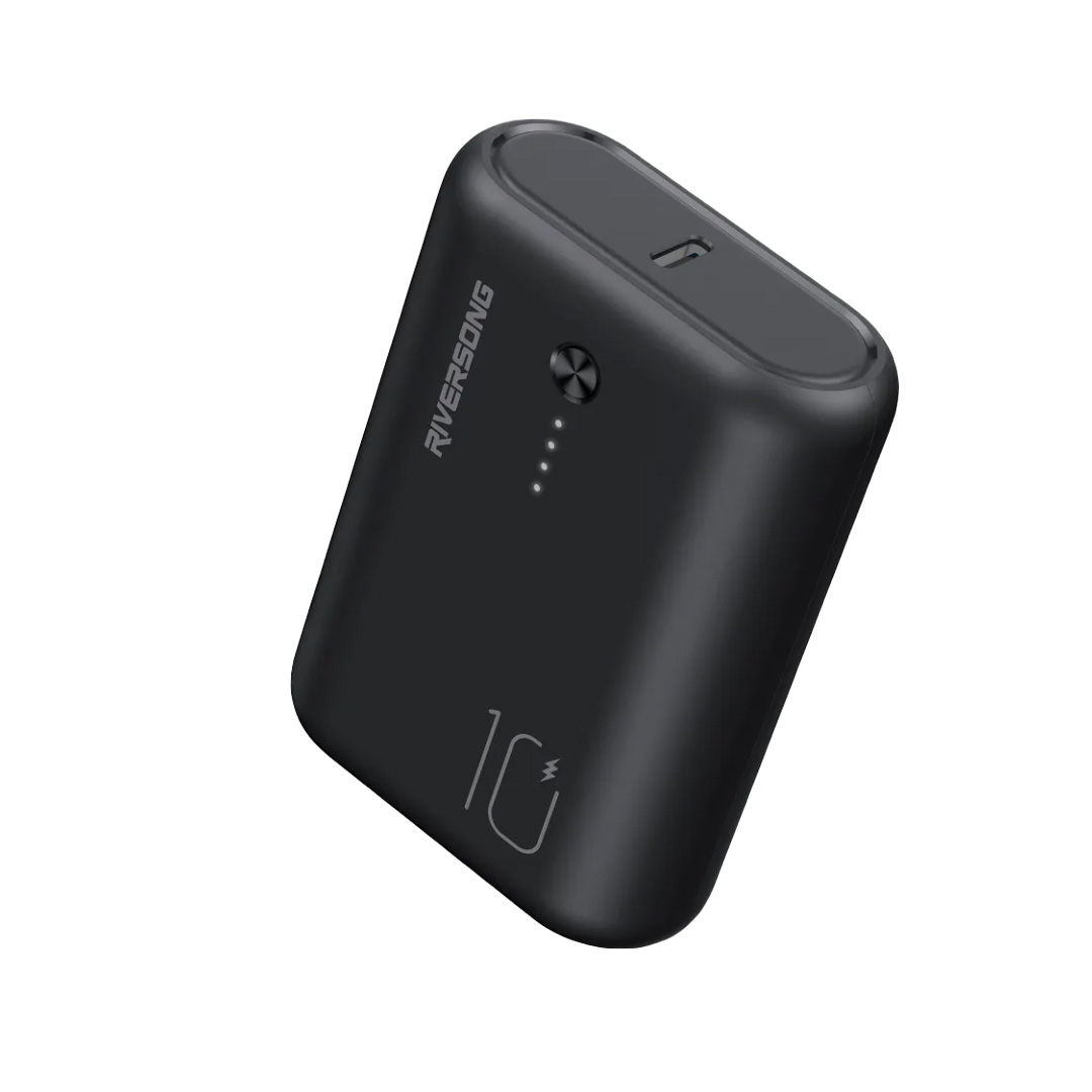 RIVERSONG 10000mAh Nemo 10 Pro Mini Power Bank PB32 Pro | 20W Fast Charging | Type-C Two-Way Input & Output | Power Bank with 1 Year Warranty