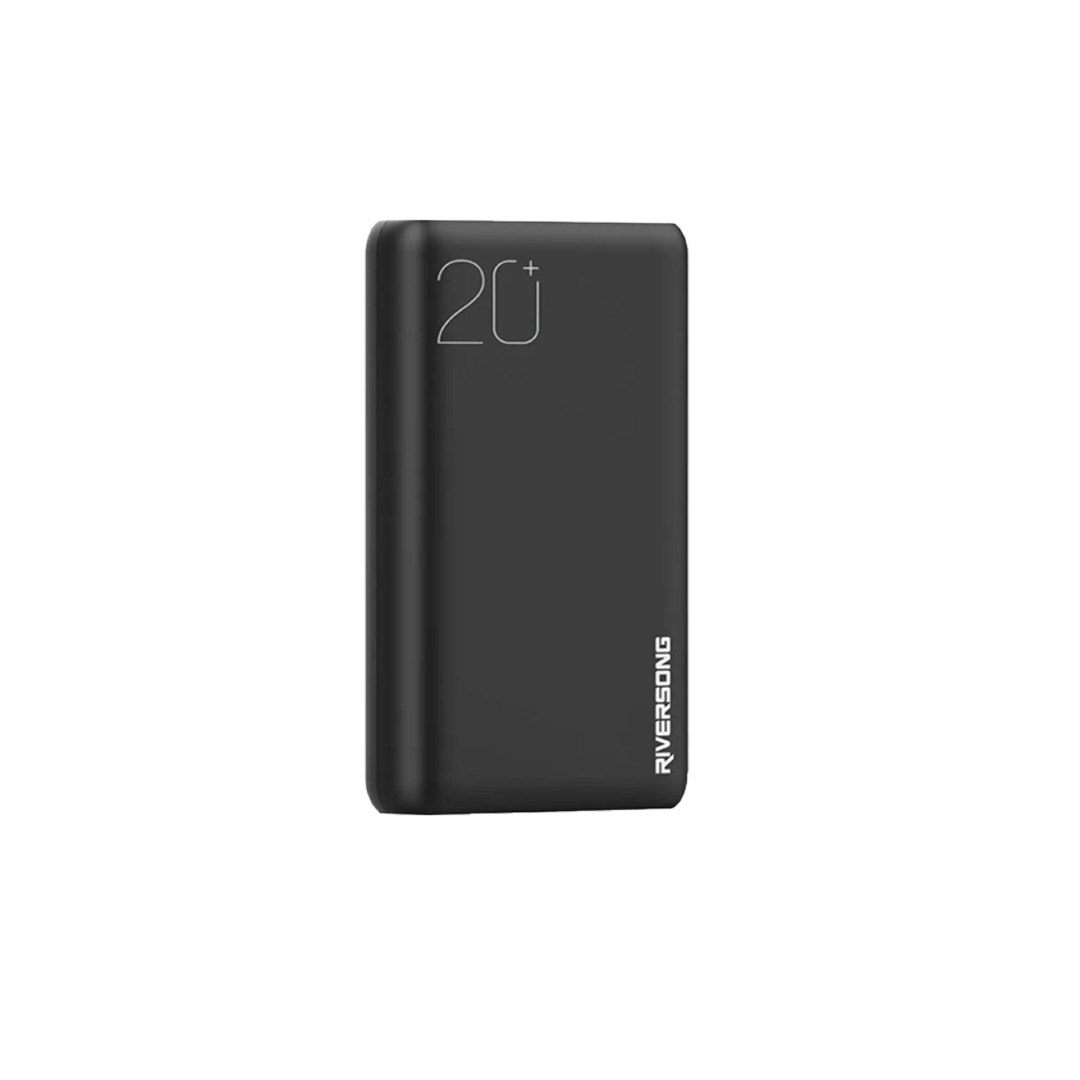 RIVERSONG 20000mAh Vision 20 Pro Power Bank PB76 Pro | 22.5w Quick Charge | Dual USB Output | Type C Input & Output | Power Bank with 1 Year Warranty