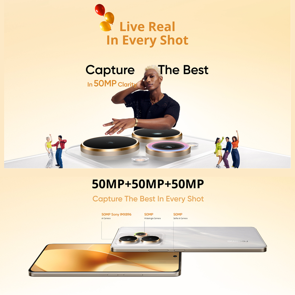 realme 15 Pro 5G 12GB+512GB | Snapdragon® 7 Gen 4 | 144Hz HyperGlow 4D Curve+ Display | 7000mAh Titan Battery