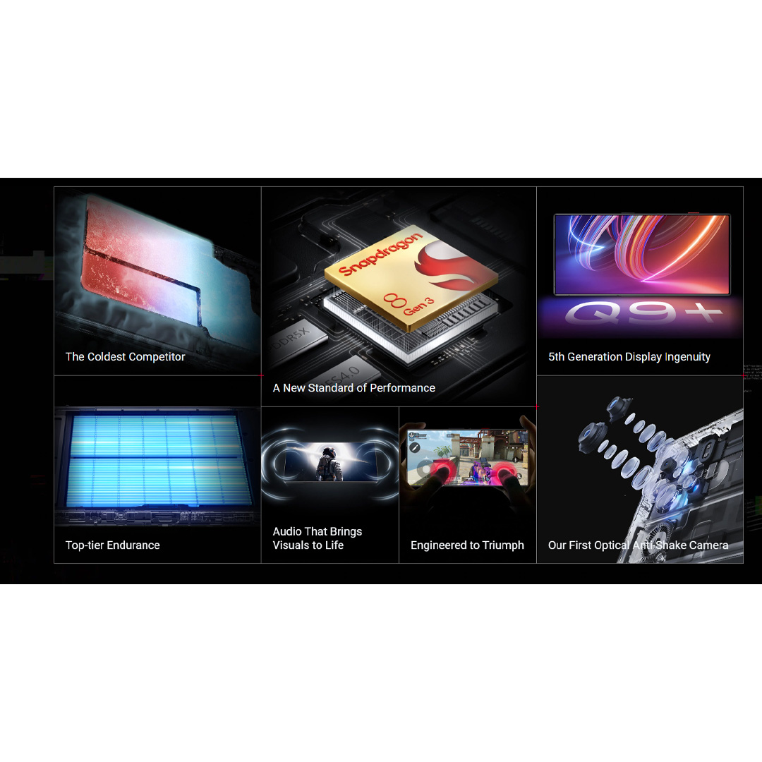 REDMAGIC 9 Pro | 12GB+256GB / 16GB+512GB | 6.8" AMOLED Display | 56 Hours of Power | Qualcomm® Snapdragon™ 8 Gen 3 | Smartphone with 1 Year Warranty