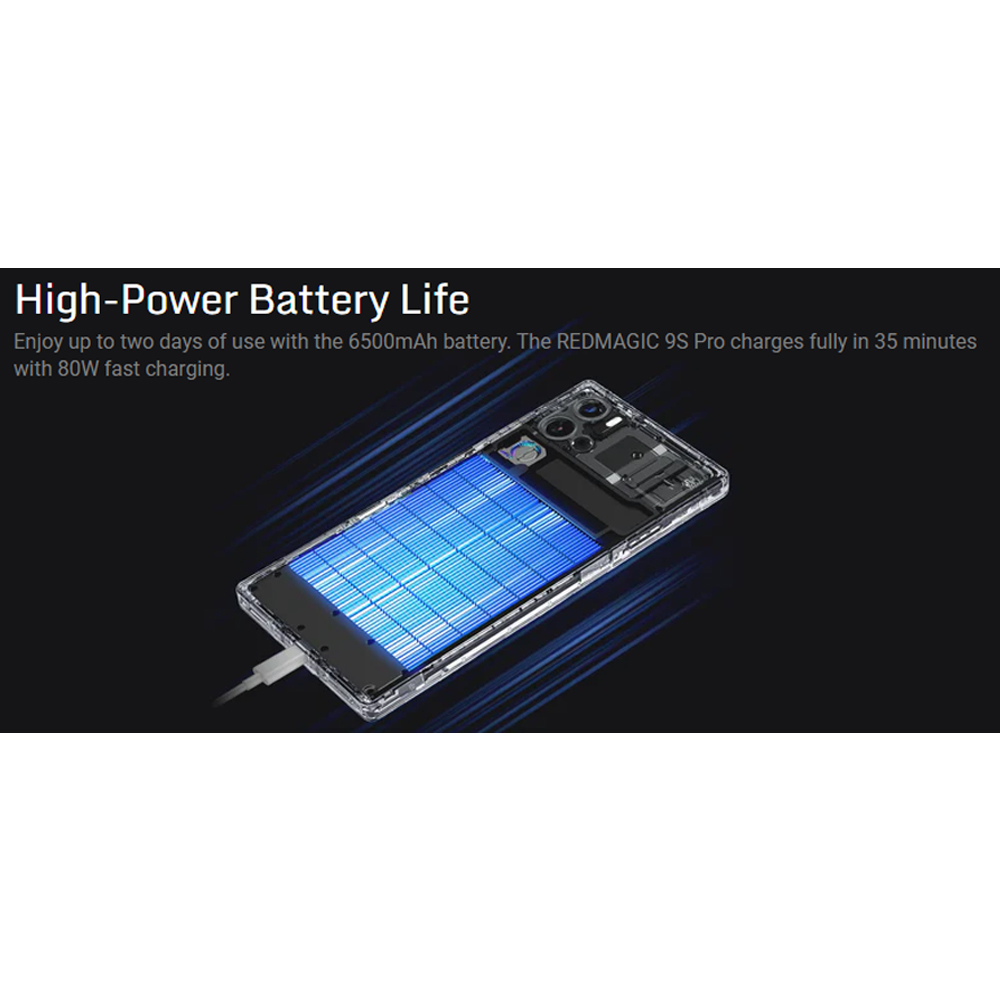 REDMAGIC 9S Pro 12GB+256GB/16GB+512GB | Qualcomm® Snapdragon™ 8 Gen 3 | 16MP Front Camera | 80W Super-Fast Charging