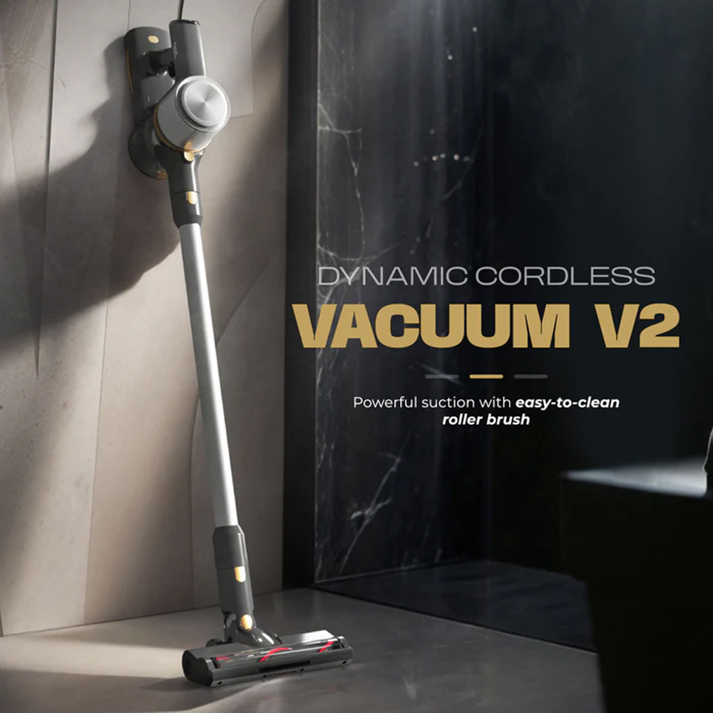 Russell Taylors 150W Dynamic Cordless Vacuum Cleaner V2 | Powerful DC Motor | 2-Speeds | Cyclonic Filtration System