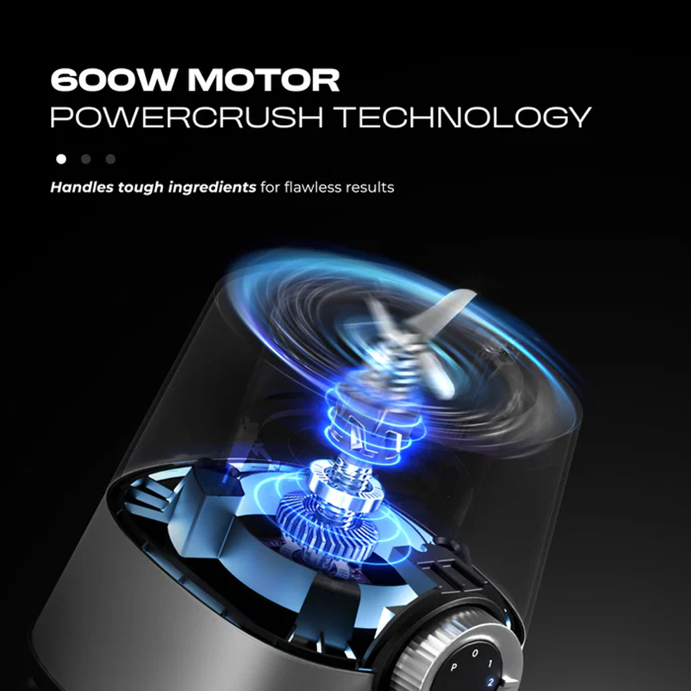 Russell Taylors 1.5L PowerCrush Blender TB6 |  Blender Safety Lock | 600W Motor | 2 -Speed + Pulse Versatile Control