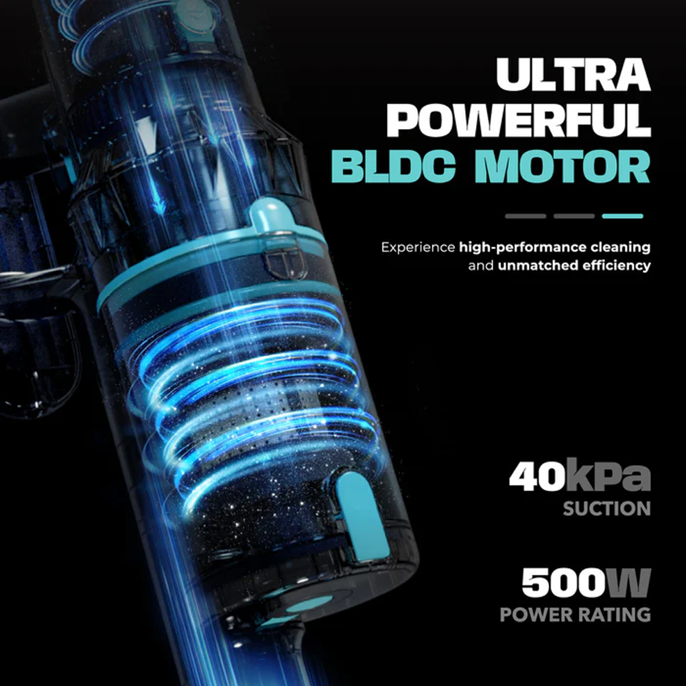 Russell Taylors 500W Vortex Cordless Vacuum Cleaner VORTEX | CycloneTechnology | Auto Cleaning Mode