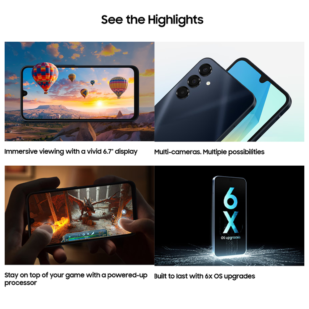 SAMSUNG Galaxy A16 5G 8GB+256GB | Android 14, One UI Core 6.1 | Octa-core, Mediatek Dimensity 6300 | 5000 mAh