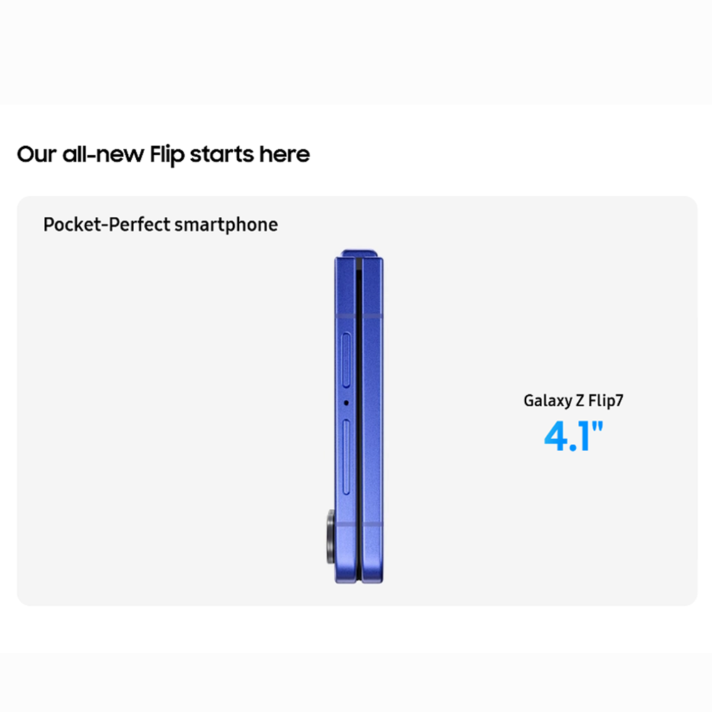 SAMSUNG Galaxy Z Flip7 | Our Largest FlexWindow | 50 MP Selfie Camera | Galaxy AI
