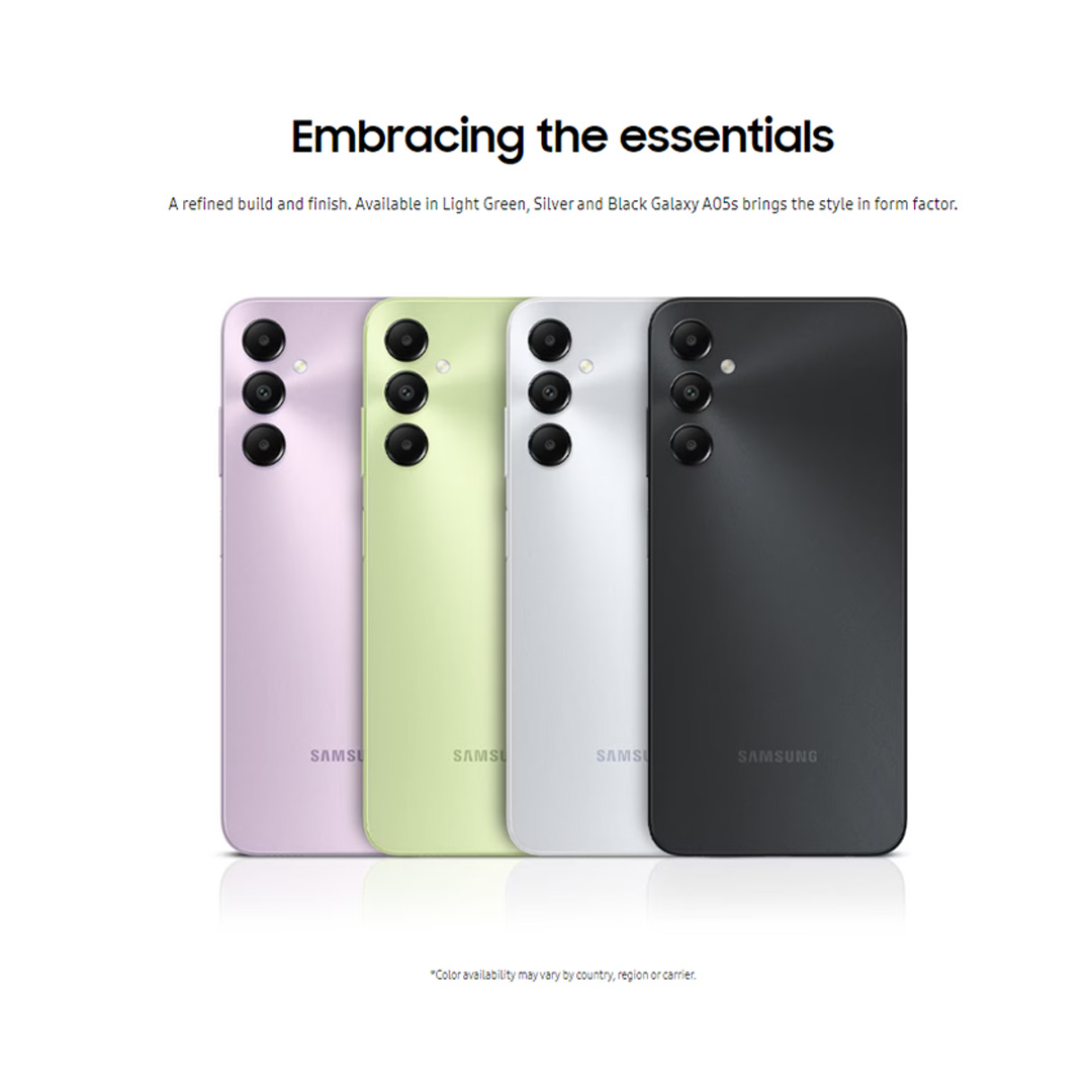 SAMSUNG Galaxy A05s 6GB+128GB | 6.7" FHD+ Display | 50MP Camera | 5,000mAh(typical) Battery | Octa Core Processor | Smartphone with 1 Year Warranty