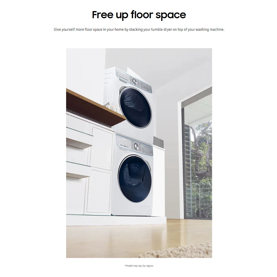 Samsung Laundry Stacking Kit SKK-DF | Space saving | No wall mounting required