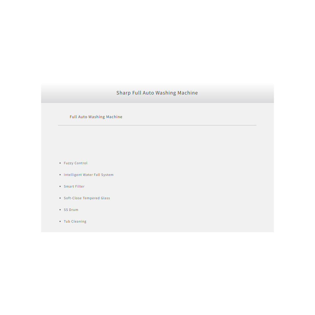 SHARP 9.5KG/15KG/20KG Top Load Fully Auto Washing Machine | SS Drum | LED Digit | Wind Dry | Auto Soak | Child Lock | Child Proof | Auto Restart | S-Pulsator | Fuzzy Control | Smart Filter | Error Notification | Washing Machine with 2 Year Warranty