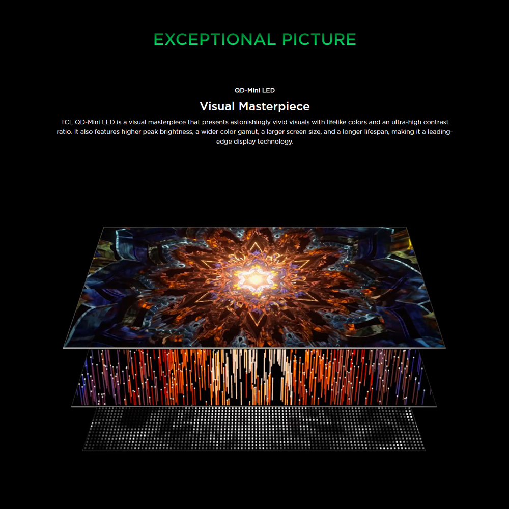 TCL 75/85/98 Premium QD-Mini LED 4K Google TV C855 | HDR 10+ | Ultra Slim Design | Dolby Atmos