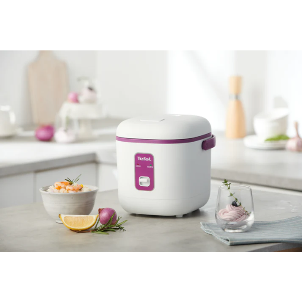 Tefal 0.4L Mini Mechanical Rice Cooker RK172165 | 0.4 L / 2-cup capacity | Non-stick cooking pot | Removable inner lid- Easy to Clean | Compact in size- Easy to Store