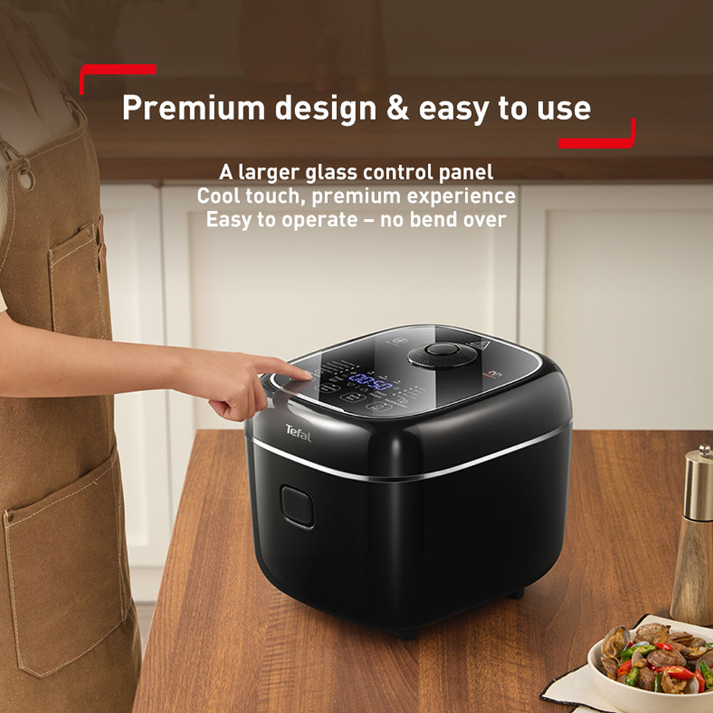 Tefal 1.8L Delirice Max Fuzzy Logic Rice Cooker RK7711 / RK7778 | 3D Max technology | Exclusive spherical pot | Up to 10% energy savings |  Smart digital cooking