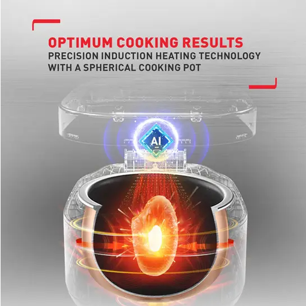 Tefal 1.5L Healthy & Tasty Plus IH Rice Cooker RK862165 | 12 Versatile Programs | Precision IH Technology