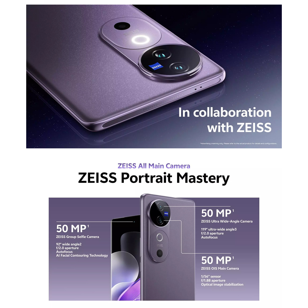 Vivo V40 5G 12GB+256GB | 50MP ZEISS All Main Camera |  Qualcomm Snapdragon Processor | 80W FlashCharge