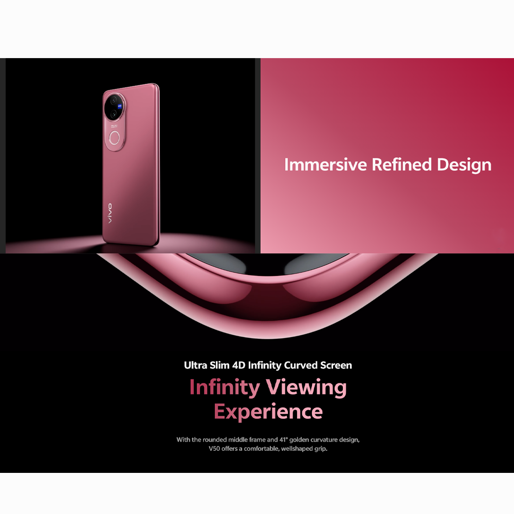 vivo V50 5G 8GB+256GB/12GB+256GB/12GB+512GB | 6.77 inches, AMOLED | Qualcomm SM7550-AB Snapdragon 7 Gen 3 (4 nm) | Li-Po 6000 mAh, 90W Flashcharge