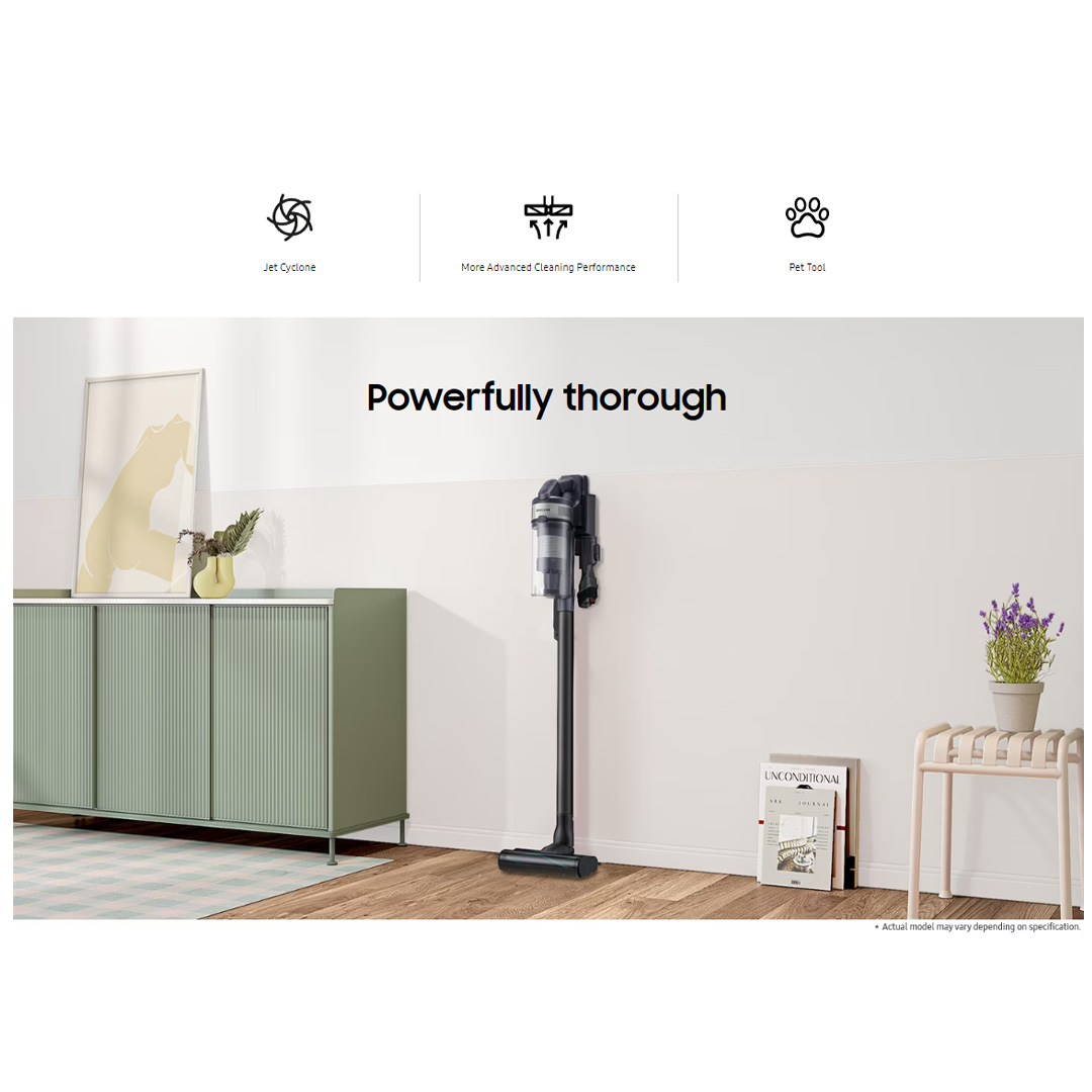 SAMSUNG 200W Jet 75E Multi Digital Inverter Motor Teal Vacuum Cleaner Stick VS20B75AER4/ME | Jet Cyclone | Digital Inverter Motor | Clean Up to 60mins on One Battery | Vacuum Cleaner with 2 Years Warranty