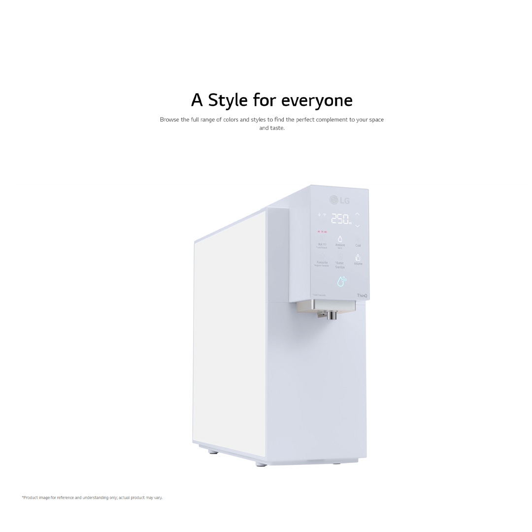 LG PuriCare Objet Collection Water Purifier WD518AN.ABGRLML | Up and Down Auto Moving Tap | Control Button Panel | Water Purifier with  1 Year Warranty