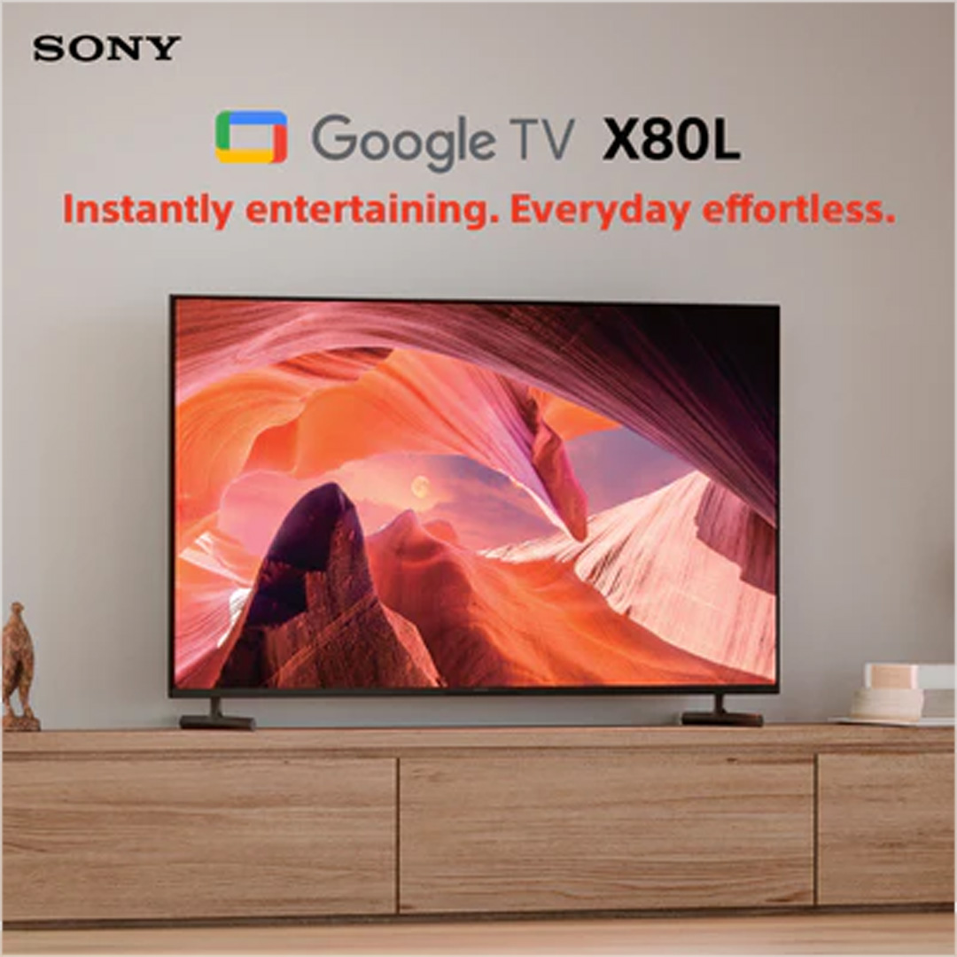 SONY 55"/65"/75"/85" 4K UHD High Dynamic Range (HDR) Smart TV | X80L TV Series | 4K HDR Processor X1™ | Motionflow™ XR | Smart TV with 2 Year Warranty