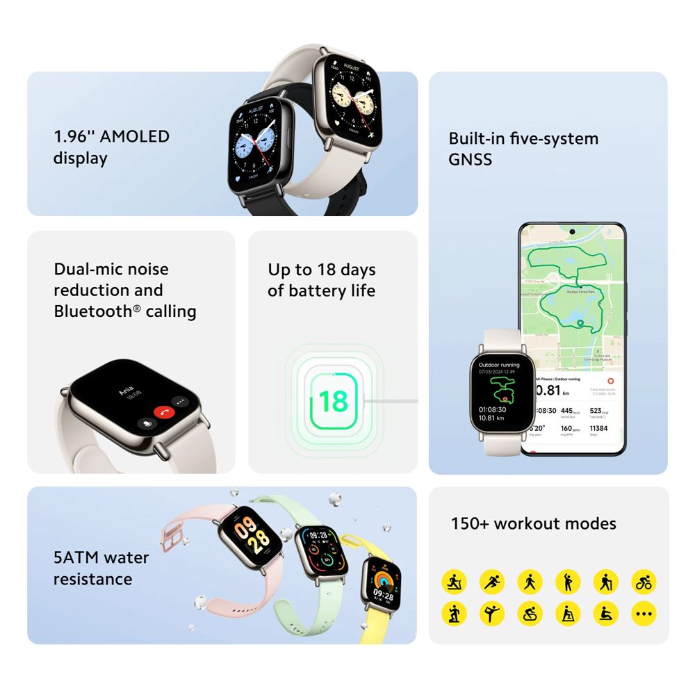 Xiaomi Redmi Watch 5 Lite | 1.96" AMOLED | up to 18 days battery | built-in GNSS