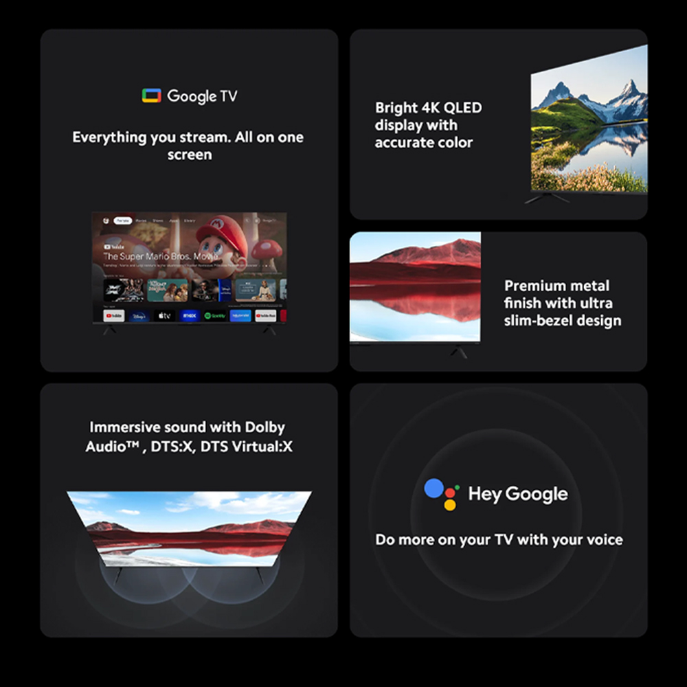 Xiaomi 43" 55" inch 4K UHD Google TV TV A Pro 43 2025 / A Pro 55 2025 | Bright 4K QLED | Google TV | 360° Bluetooth