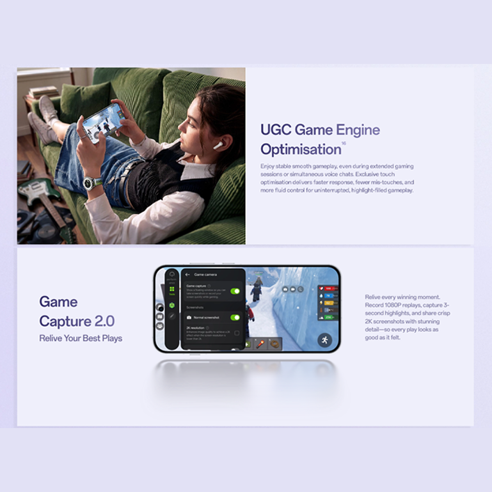 OPPO Reno16 5G 8GB+256GB / 12GB+256GB | 50MP Ultra Wide Selfie Camera | AI Remix Collage | Smart & Smooth ColorOS 16