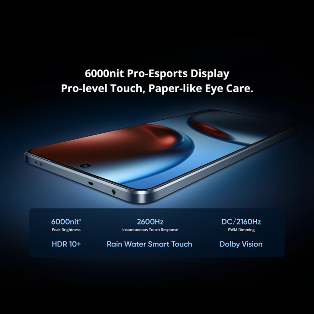 realme GT 7T 12GB+256GB | 6.8 inches, AMOLED | 50MP Rear Camera | Mediatek Dimensity 8400 Max (4 nm) |  1280 x 2800 pixels | Li-Po 7000mAh, 120W wired