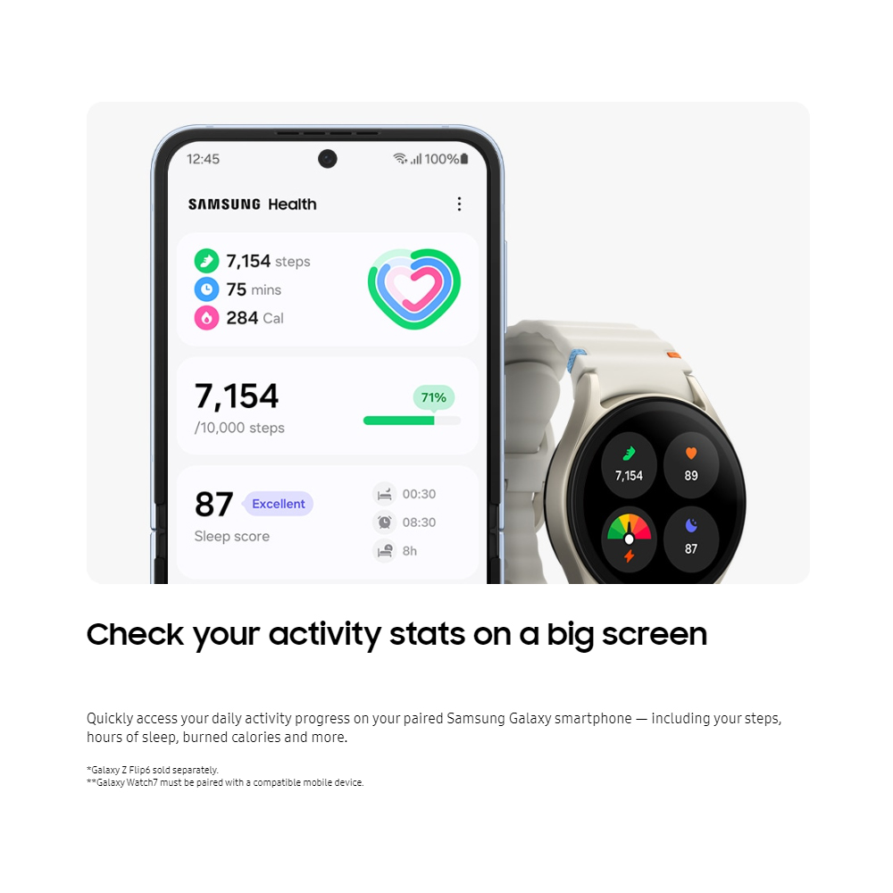 SAMSUNG Galaxy Watch7 Bluetooth 40mm 44mm | Personalized Sleep Coaching | Advanced fitness tracking