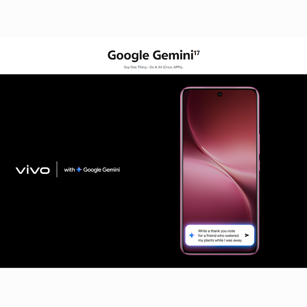 vivo V60 5G | Rear Camera 50MP | Qualcomm SM7750-AB Snapdragon 7 Gen 4 (4 nm) | 6.77 inches, AMOLED | Li-Po 6500 mAh,