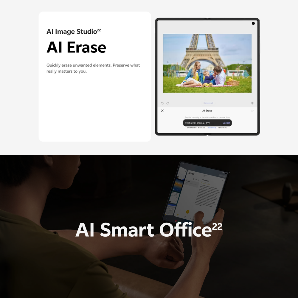vivo X Fold5 5G | 6000mAh BlueVolt Battery | 80W Dual-Cell FlashCharge | 8.03" 2k ZEISS Master Colour Display | AI Multitasking | 50MP ZEISS Telephoto Camera