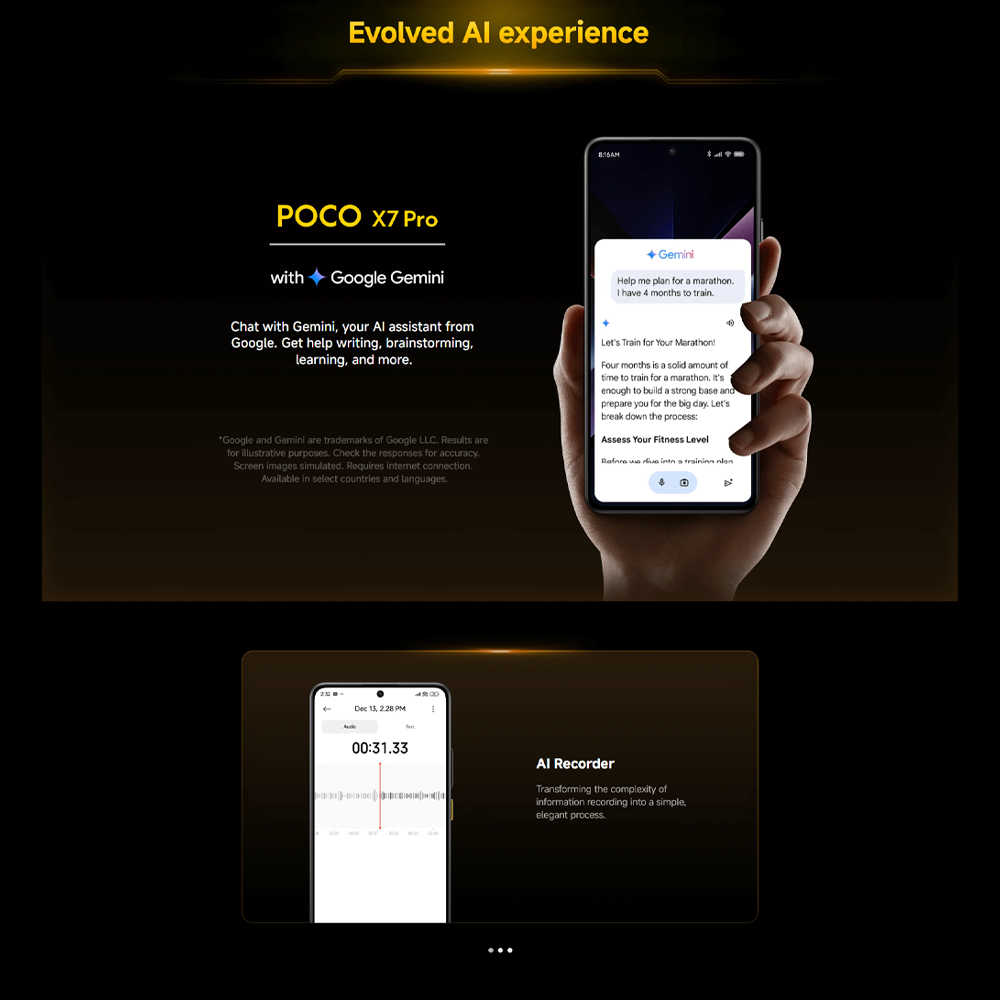 Xiaomi POCO X7 Pro | 6.67 inches, AMOLED | 50MP Main Camera | Mediatek Dimensity 8400 Ultra (4 nm) | Li-Po 6000 mAh