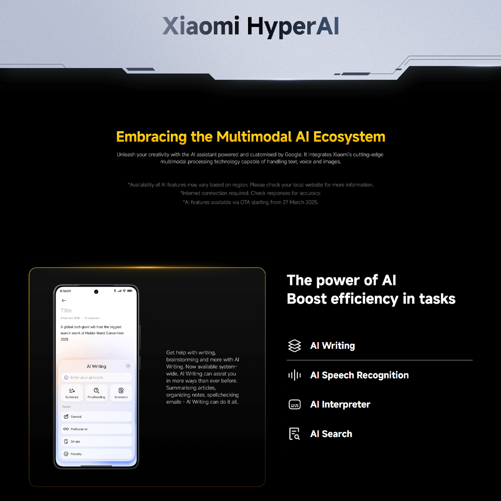 Xiaomi POCO F7 Pro 12GB+256GB/ 12GB+512GB | Qualcomm SM8650-AB Snapdragon 8 Gen 3 (4 nm) | 6.67 inches, AMOLED | 50MP Main Camera | Li-Po 6000 mAh