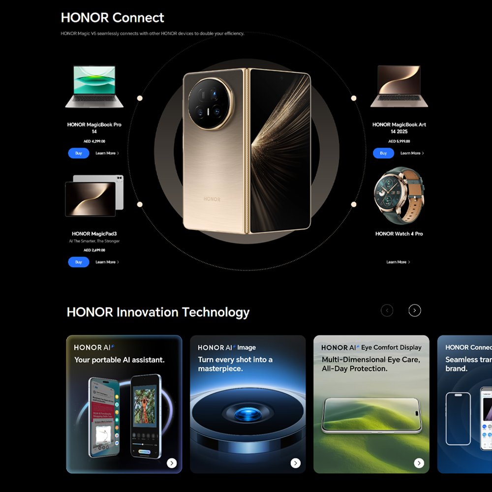 HONOR Magic V5 | 5,820mAh Silicon-Carbon Battery | AI-Powered Features | Falcon Camera System | Snapdragon 8 Elite