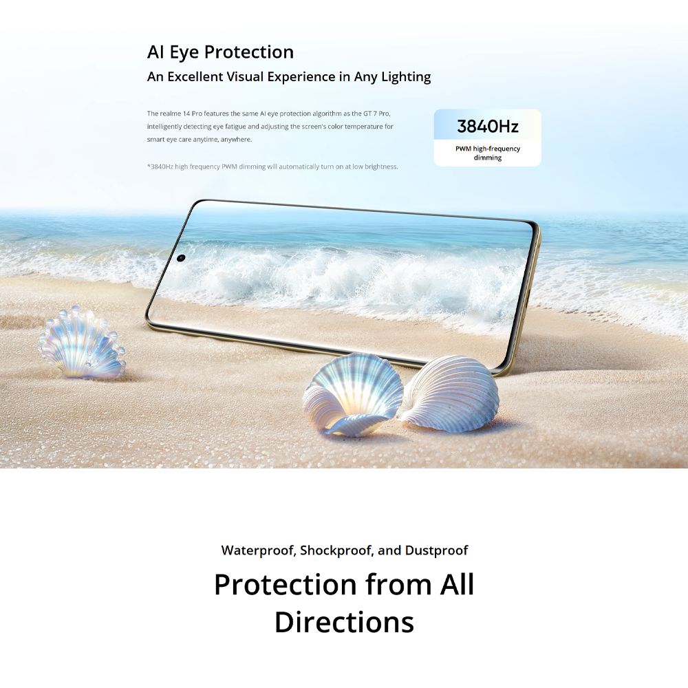 realme 14 Pro 5G 12GB+256GB/12GB+512GB | 6.77 inch | 50MP Rear Camera | Mediatek Dimensity 7300 Energy (4 nm) | 6000mAh, 45W Fast Charge