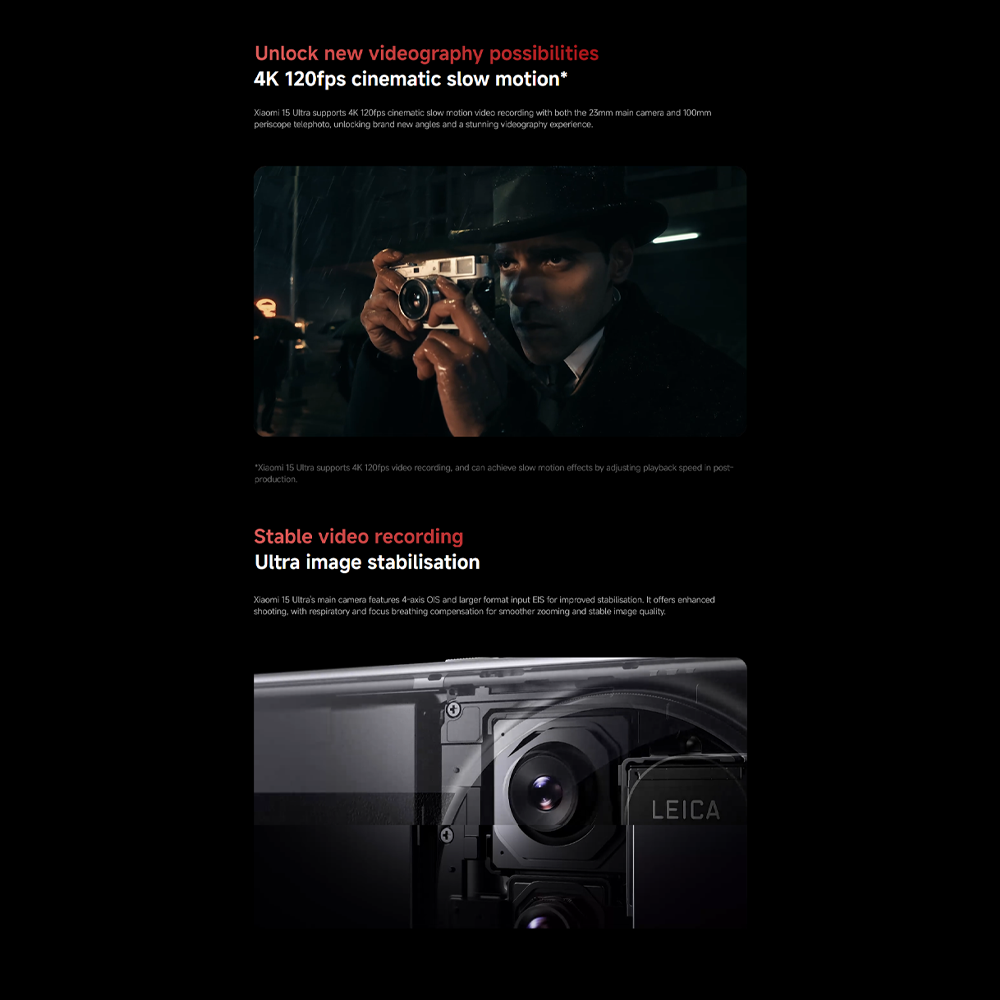 Xiaomi 15 Ultra 16GB+512GB/ 16GB+1TB | Qualcomm SM8750-AB Snapdragon 8 Elite (3 nm) | 6.73 inches, LTPO AMOLED | 200MP Camera | Li-Po 5410 mAh, 90W HyperCharge