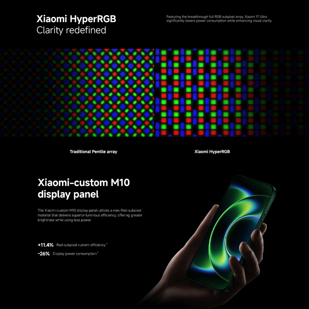 Xiaomi 17 Ultra 16GB+512GB/16GB+1TB | 6.9", LTPO AMOLED | 50MP Rear Camera | Qualcomm SM8850-AC Snapdragon 8 Elite Gen 5 (3 nm) | Li-Po 6000mAh, Supports 90W fast charging