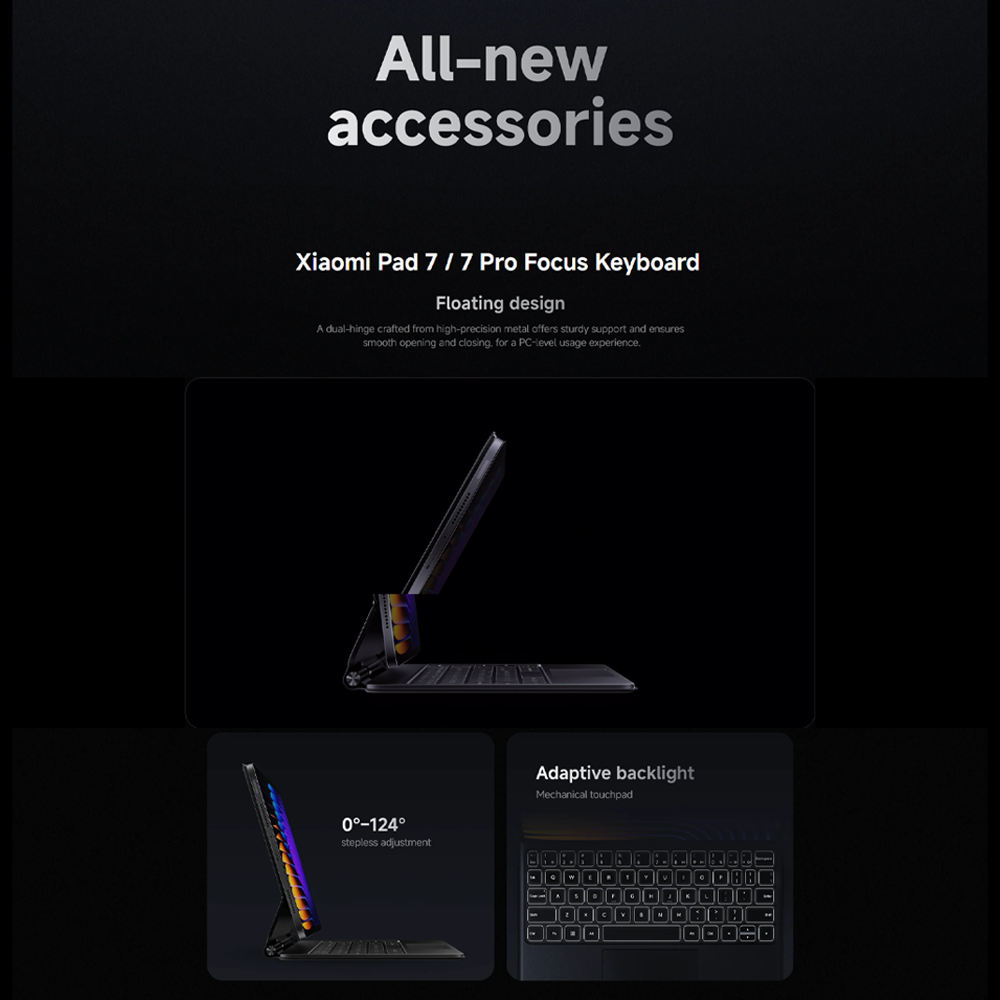 Xiaomi Pad 7 8GB+128GB/ 8GB+256GB | Qualcomm SM7675-AB Snapdragon 7+ Gen 3 (4 nm) | 11.2 inch, PS LCD | 13MP Main Camera | Li-Po 8850 mAh,Fast charging 45W