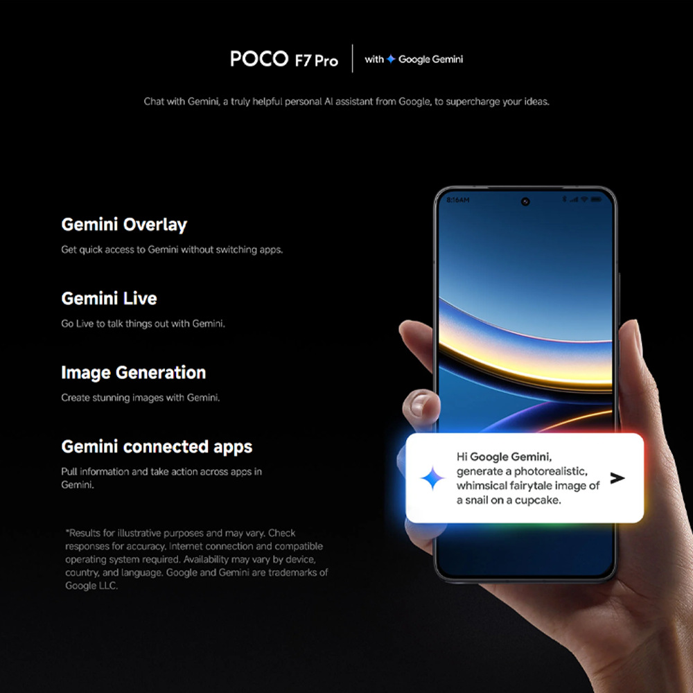 Xiaomi POCO F7 Pro 12GB+256GB/ 12GB+512GB | Qualcomm SM8650-AB Snapdragon 8 Gen 3 (4 nm) | 6.67 inches, AMOLED | 50MP Main Camera | Li-Po 6000 mAh