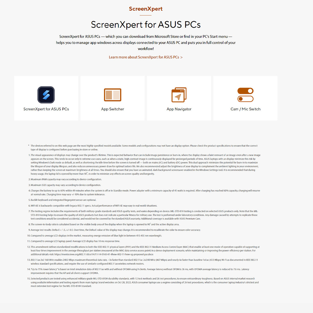 ASUS Vivobook Go 15 Laptop E1504F-ANJ466WS (8GB+512GB SSD) | Up to AMD Ryzen™ 5 7520U Mobile Processor | ASUS WiFi Master | 180° hinge for diverse usage | Laptop with 2 Year Warranty