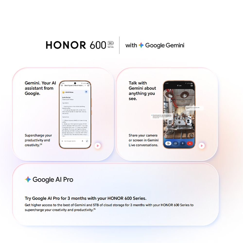 HONOR 600 12GB+512GB | 6.57 inch, AMOLED | 200MP Rear Camera | Qualcomm SM7750-AB Snapdragon 7 Gen 4 (4 nm) | Li-Po 7000mAh,Fast charging 80W