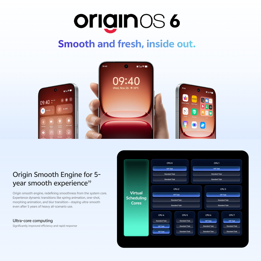 IQOO 15 5G | Snapdragon 8 Elite Gen 5 | Ultra-Large 8K VC Cooling System | 7000mAh Silicon Anode Battery | 100W FlashCharge