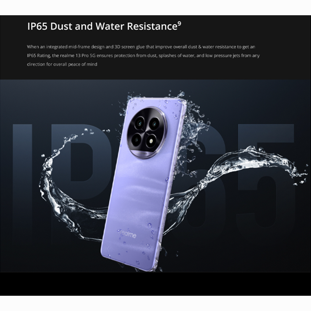 Realme 13 Pro 5G 12GB+512GB | 6.7 inches OLED | 50MP Sony LYT-600 OIS Camera | Snapdragon 7s Gen 2, Octa-core up to 2.4Ghz | Li-Po 5200mAh