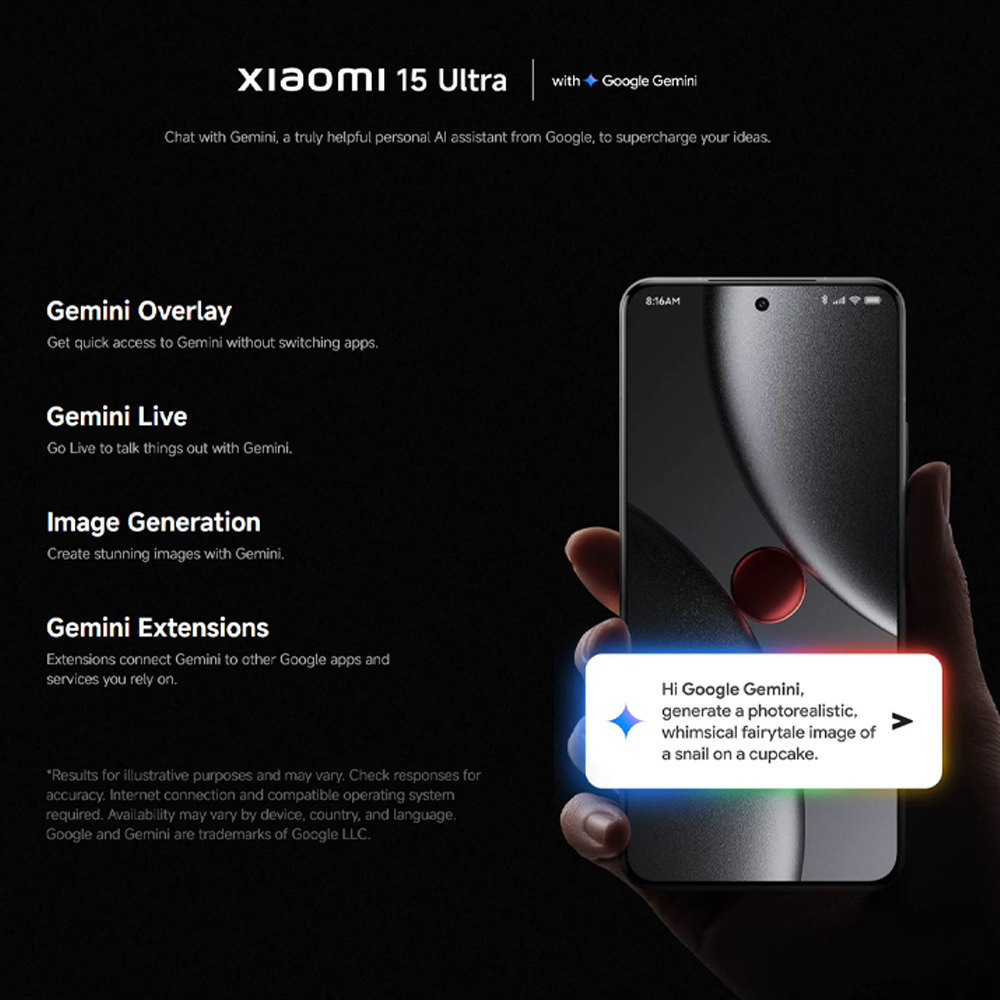 Xiaomi 15 Ultra 16GB+512GB/ 16GB+1TB | Qualcomm SM8750-AB Snapdragon 8 Elite (3 nm) | 6.73 inches, LTPO AMOLED | 200MP Camera | Li-Po 5410 mAh, 90W HyperCharge