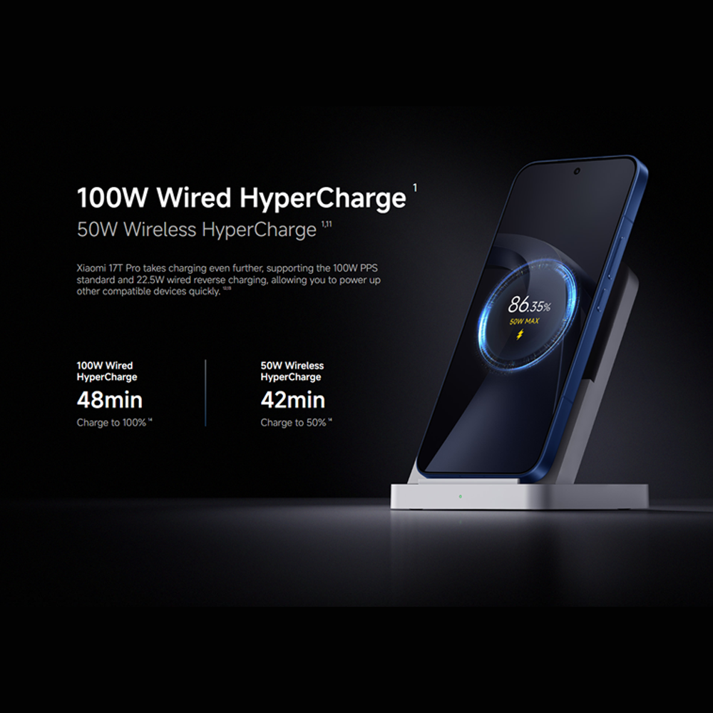 Xiaomi 17T Pro 12GB+512GB | MediaTek Dimensity 9500 | 6.83" 144Hz eye-care AMOLED display | 7000mAh