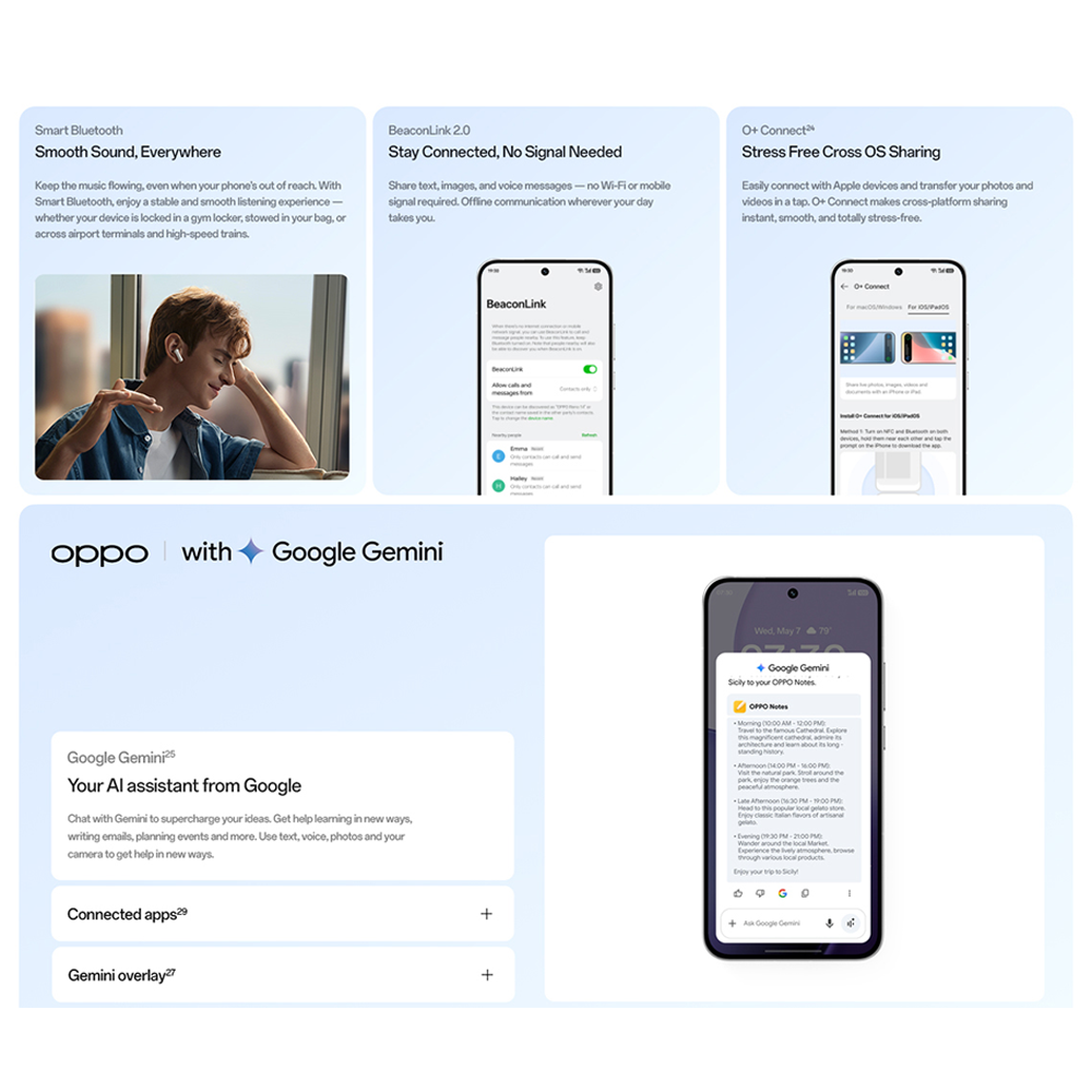 OPPO Reno14 5G | 50MP 3.5x Telephoto Camera | Multi-Focal-Length 4K 60fps HDR Video | 6000mAh Battery | 80W Flash Charge