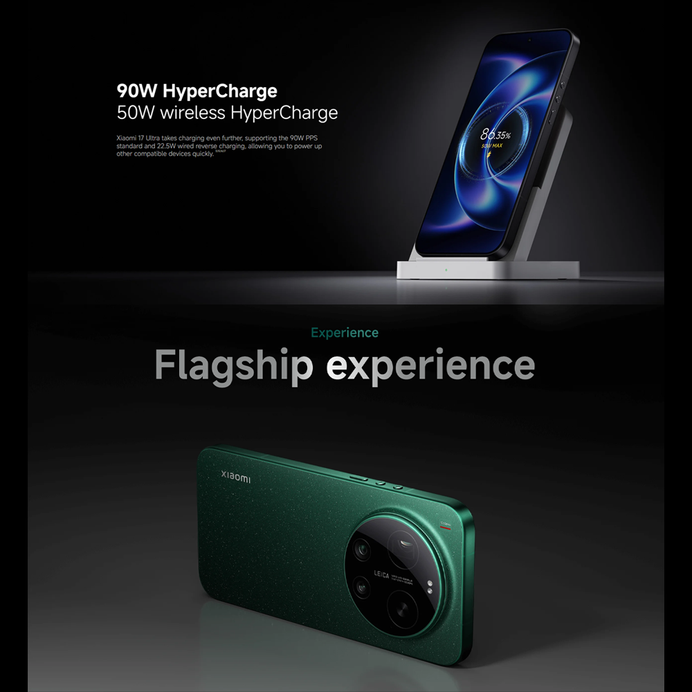 Xiaomi 17 Ultra 16GB+512GB/16GB+1TB | 6.9", LTPO AMOLED | 50MP Rear Camera | Qualcomm SM8850-AC Snapdragon 8 Elite Gen 5 (3 nm) | Li-Po 6000mAh, Supports 90W fast charging